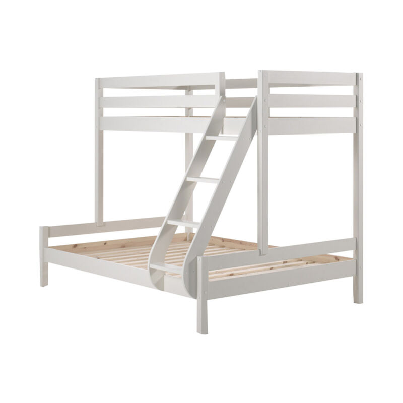 M&s - Lit Superposé 90x200 et 140x200 Sommier Inclus Vipack Pino - Blanc