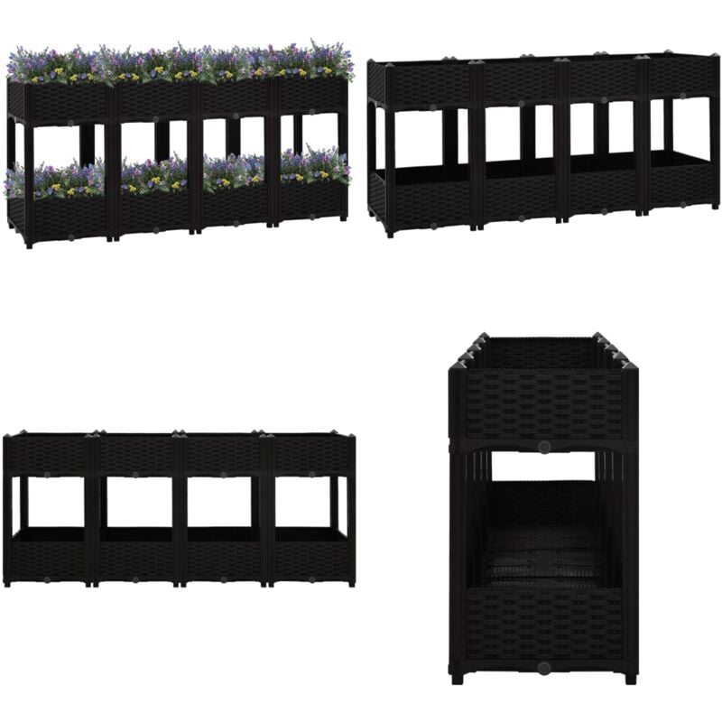 Vidaxl - Lit surélevé 160x40x71 cm Polypropylène - Jardin Surélévé - Bac De Culture - Jardinière Extérieure - Pots De Fleurs - Rangement Extérieur