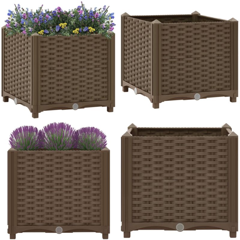 Vidaxl - Lit surélevé 40x40x38 cm Polypropylène - Jardin - Balcon - Terrasse - Pots De Fleurs - Jardinière - Home & Living