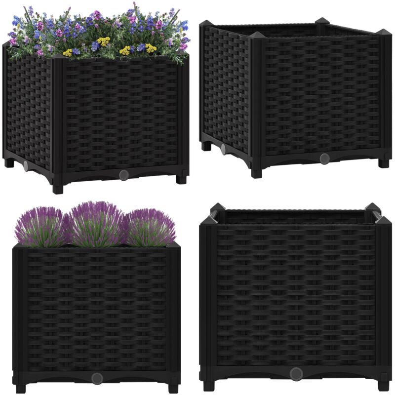 Vidaxl - Lit surélevé 40x40x38 cm Polypropylène - Jardin - Pots De Fleurs - Jardinière - Bac De Culture - Plante - Home & Living