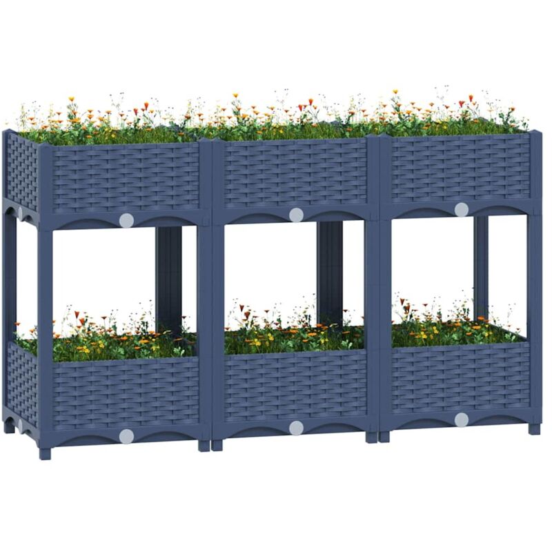 Lit surélevé 120x40x71 cm Polypropylène