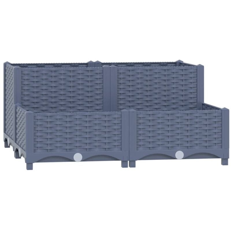 Vidaxl - Lit surélevé 80x80x38 cm Polypropylène