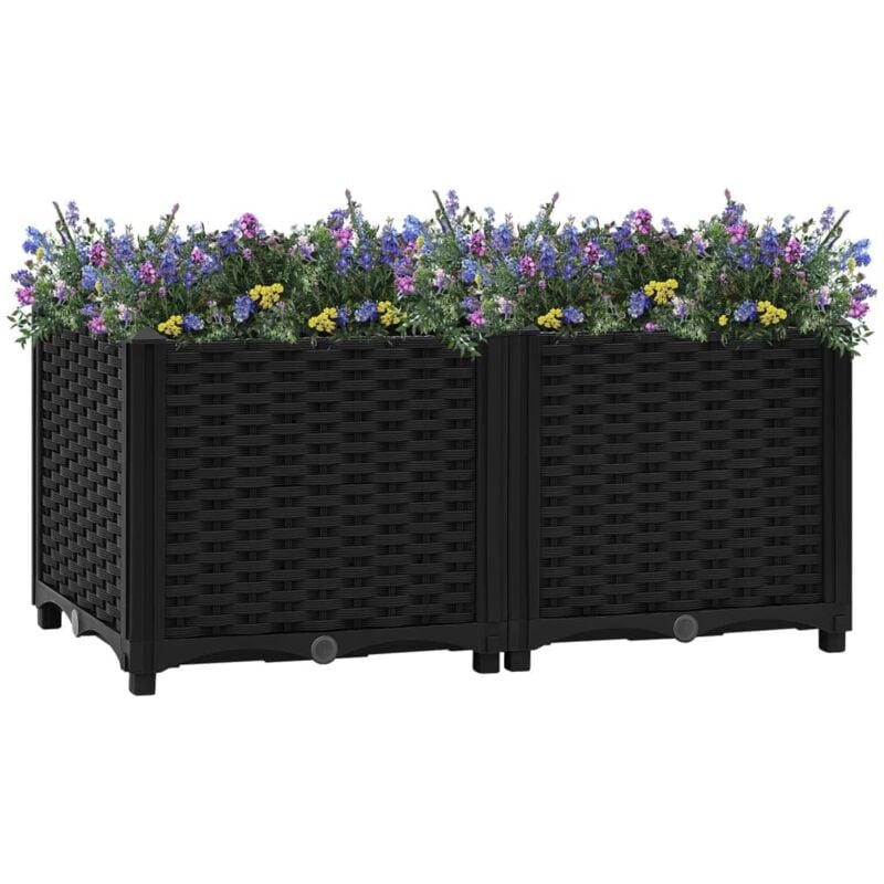 Vidaxl - Lit surélevé 80x40x38 cm Polypropylène