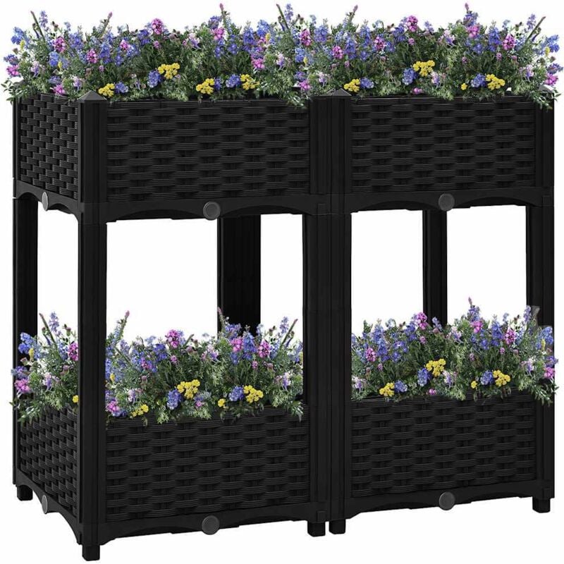 Vidaxl - Lit surélevé 80x40x71 cm Polypropylène