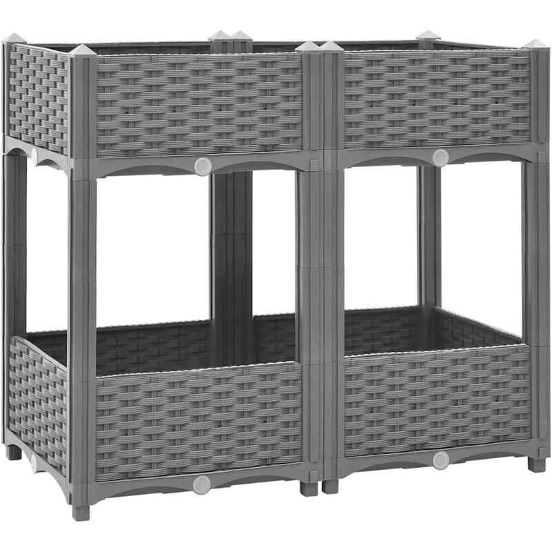 Vidaxl - Lit surélevé 80x40x71 cm Polypropylène