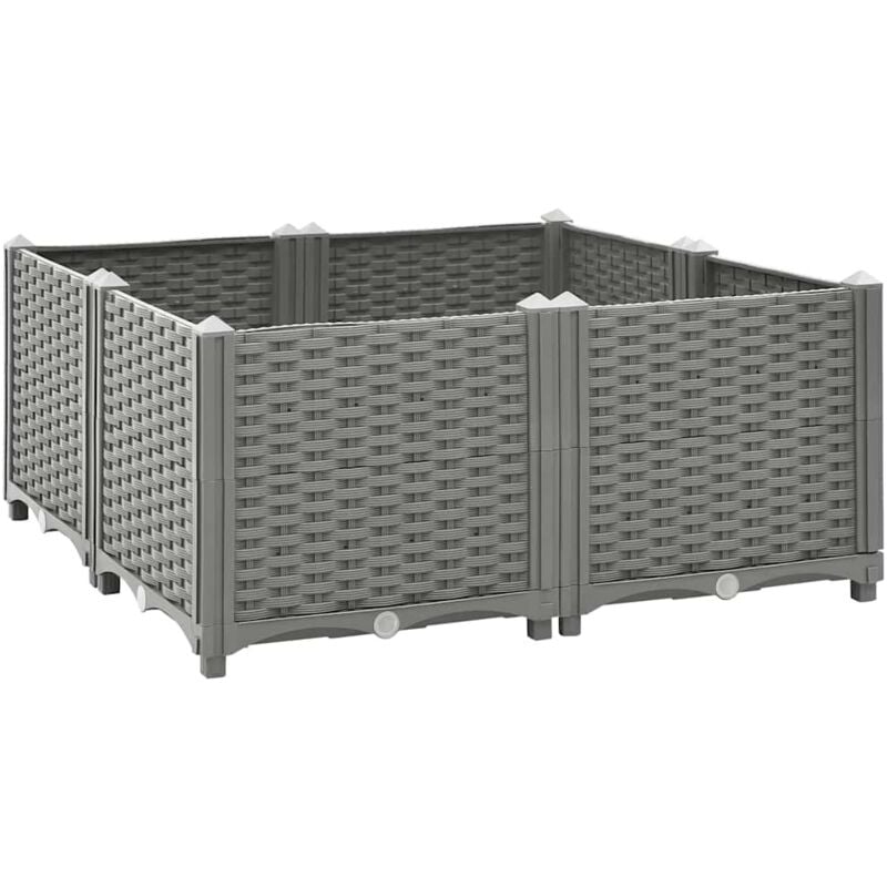 Vidaxl - Lit surélevé 80x80x38 cm Polypropylène