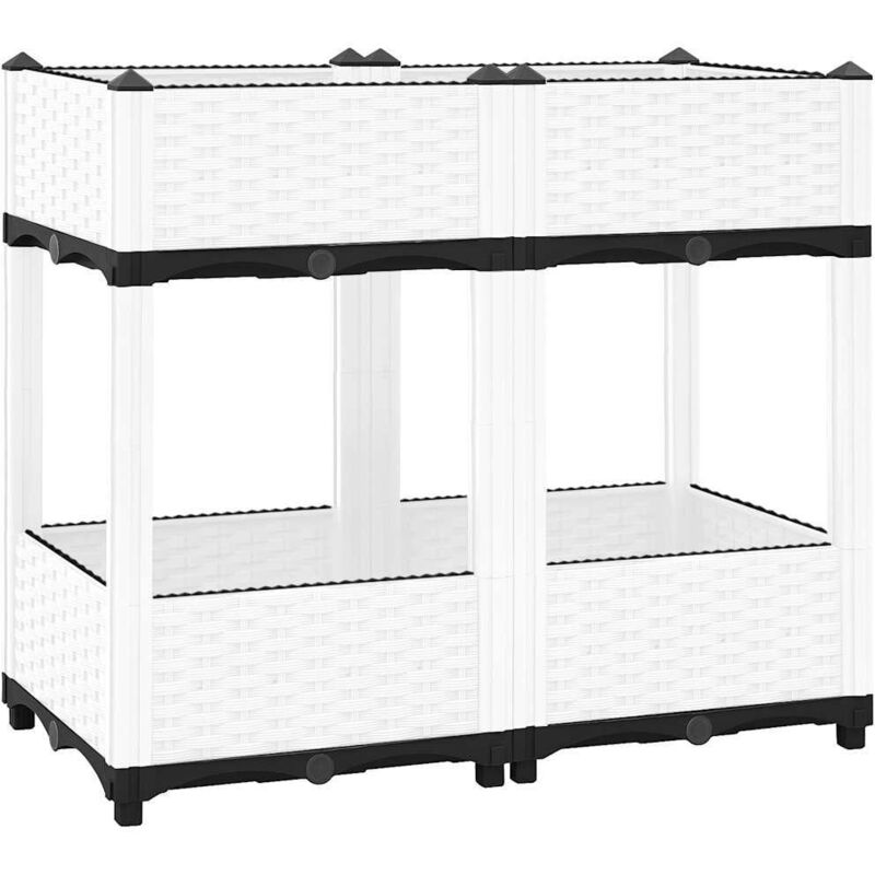 Vidaxl - Lit surélevé 80x40x71 cm Polypropylène