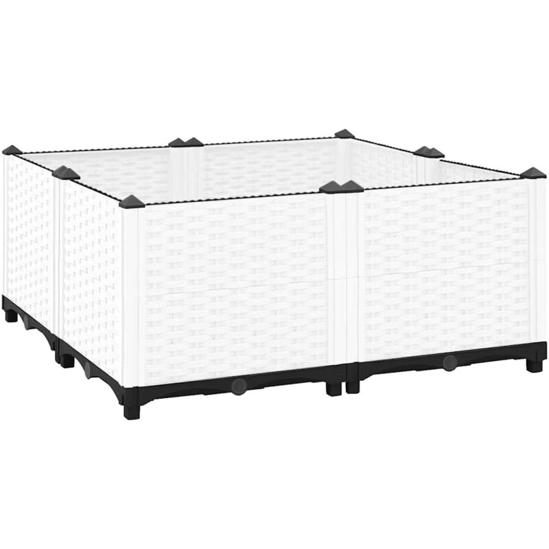 Vidaxl - Lit surélevé 80x80x38 cm Polypropylène