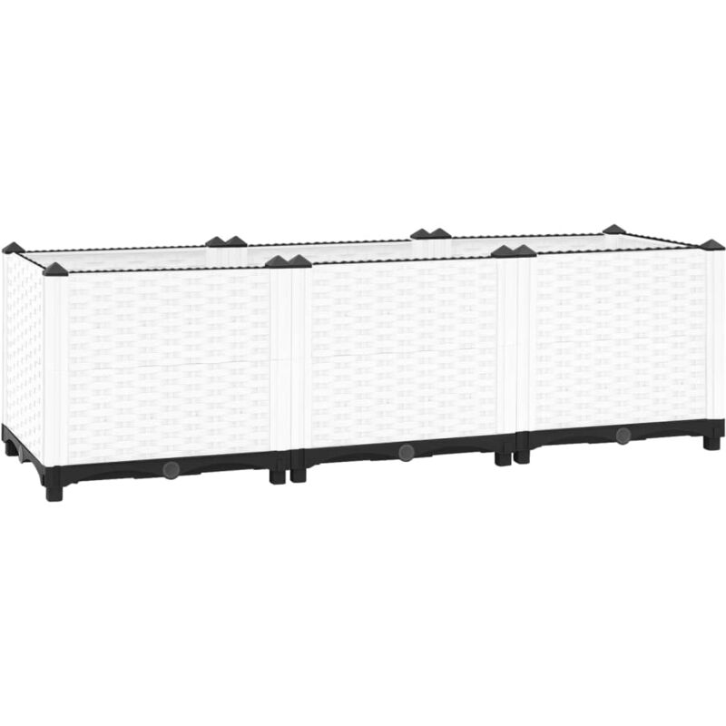 Vidaxl - Lit surélevé 120x40x38 cm Polypropylène