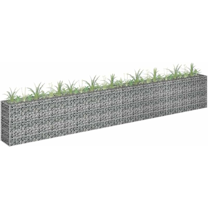 Prolenta Premium - Furniture Limited - Lit surélevé à gabion Acier galvanisé 360x30x