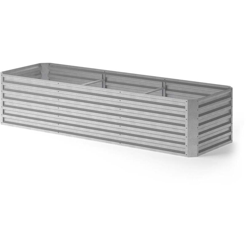 Lit surélevé, Argent, 270 x 90 cm Ok-living