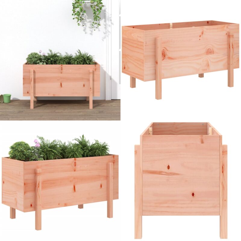 Lit surélevé de jardin 101x50x57 cm bois Douglas massif - Lit Surélevé Jardin - Bac à Plantation - Jardinière Extérieure - Pot De Fleurs - Bois