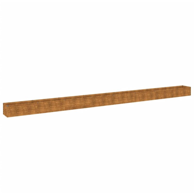 Lit surélevé de jardin 770x50x36 cm acier corten