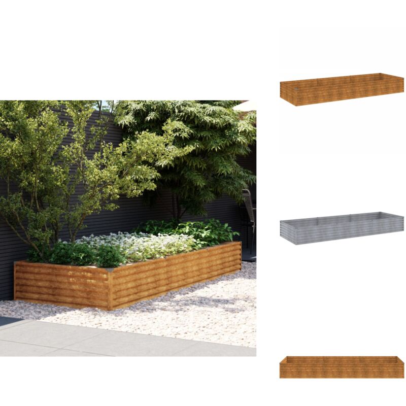 Vidaxl - Lit surélevé de jardin 291x100x36 cm acier corten - Jardiniere - Lit Surélevé - Acier Corten - Plante - Fleur
