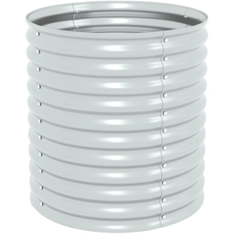 Vidaxl - Lit surélevé de jardin 80x80x81 cm Acier galvanisé Argenté