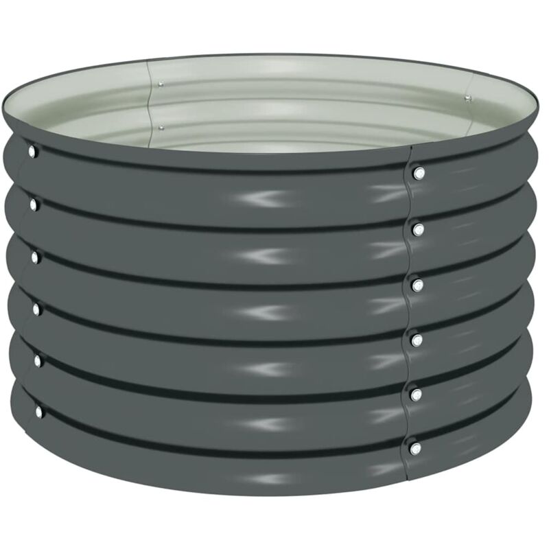 Vidaxl - Lit surélevé de jardin 80x80x44 cm Acier galvanisé Gris