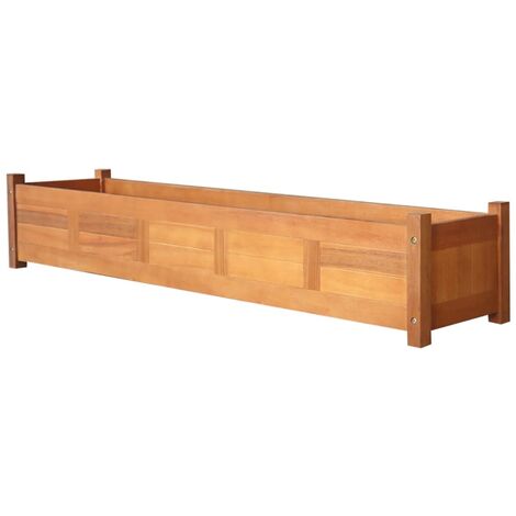 Lit surélevé de jardin Bois d'acacia 150x30x25 cm