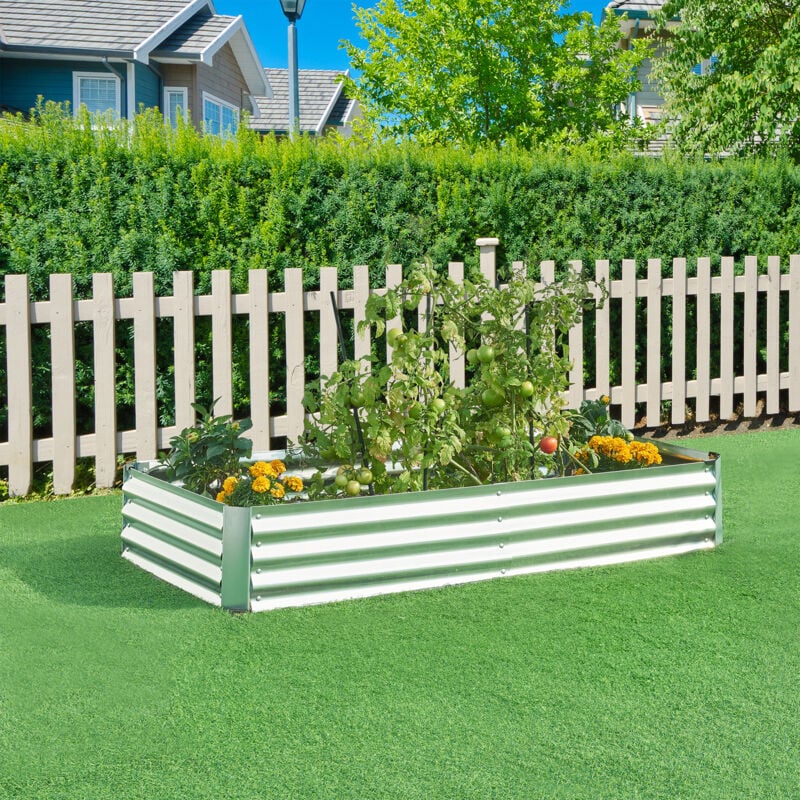 Lit surélevé de jardin Celano 180 x 90 x 30 cm [en.casa]