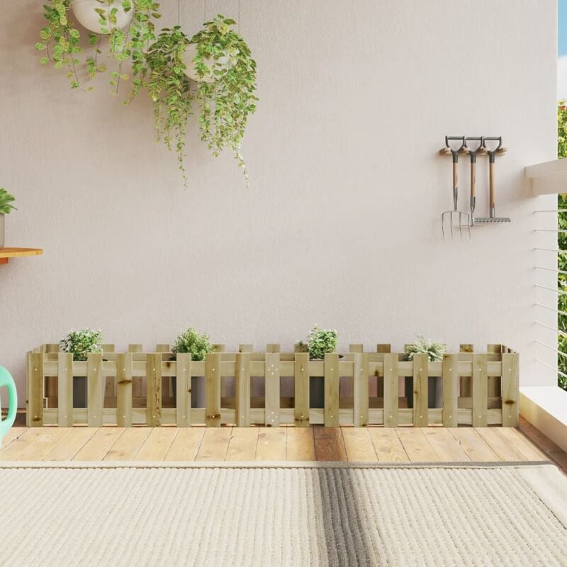 Maison du'Monde - Lit surélevé de jardin design de clôture bois