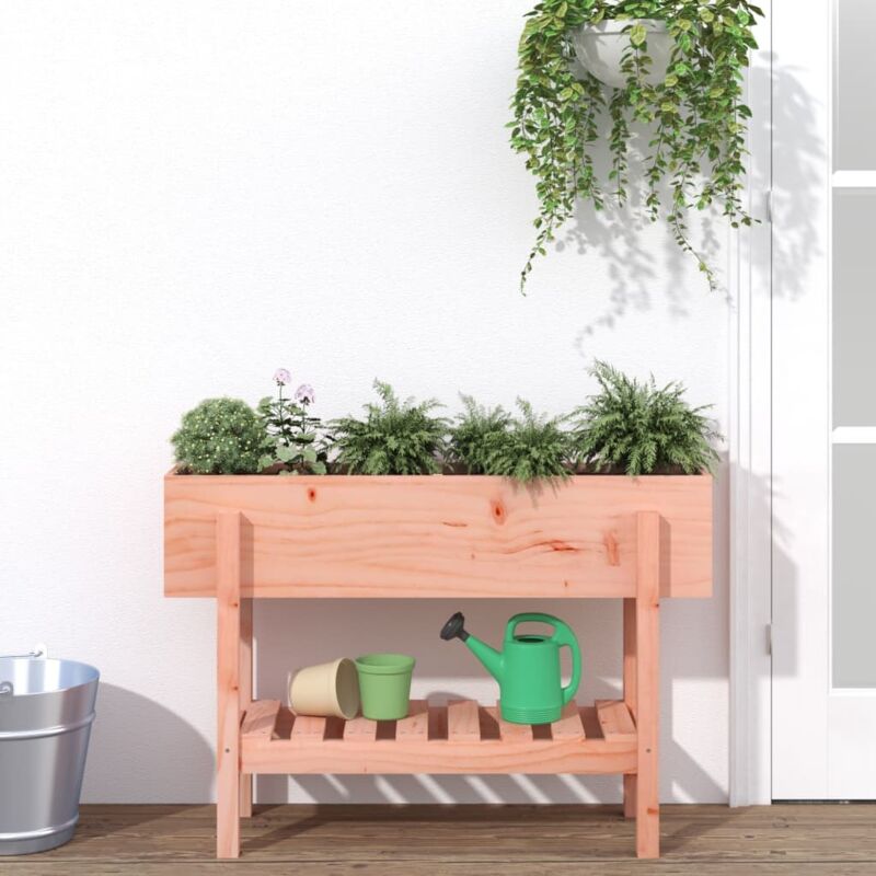 Lit surélevé de jardin-Jardinière surélevée-Bac de jardin surélevé 101x30x69 cm bois douglas massif
