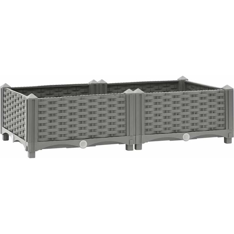 Lit surélevé-Jardinière surélevée-Bac de jardin surélevé 80x40x23 cm Polypropylène 417301