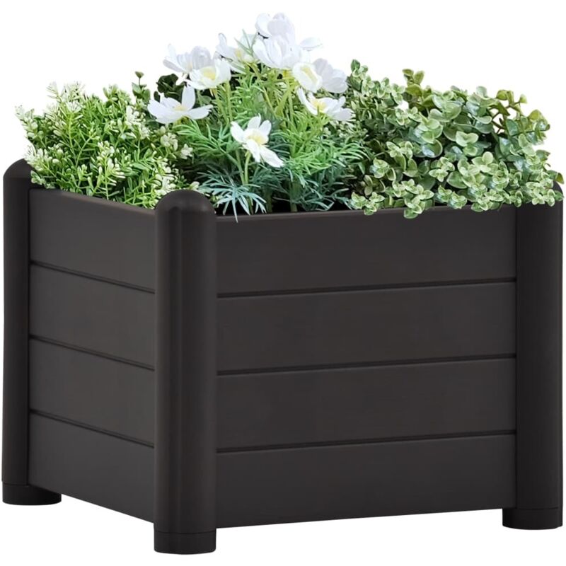 Vidaxl - Lit surélevé de jardin pp Anthracite 43x43x35 cm
