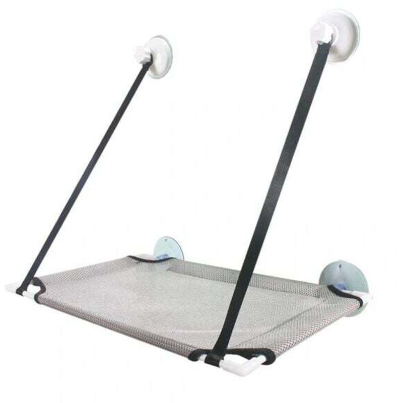 Lit suspendu, siège de fenêtre, chaise, cadre de fenêtre pour chat, couche simple grise