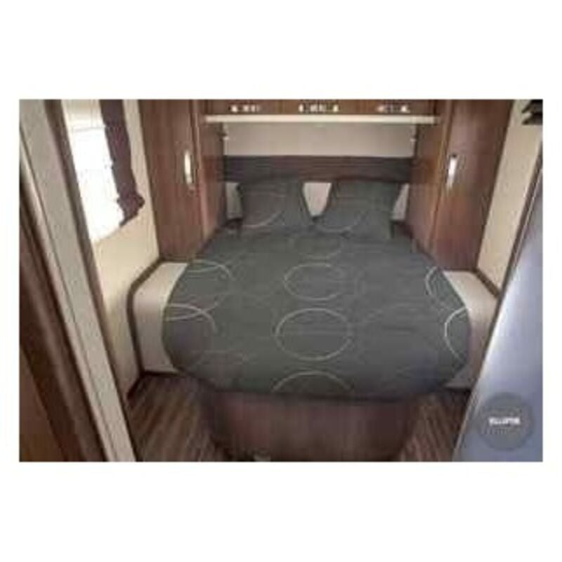 Lit tout fait ellipse 140 x 190 pan coupé à gauche pour caravane et camping-car