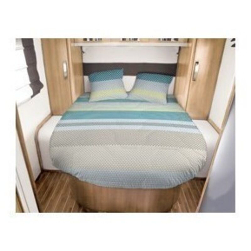 Imline - Lit tout fait janvik 140 x 190 coupé à droite pour caravane et camping-car