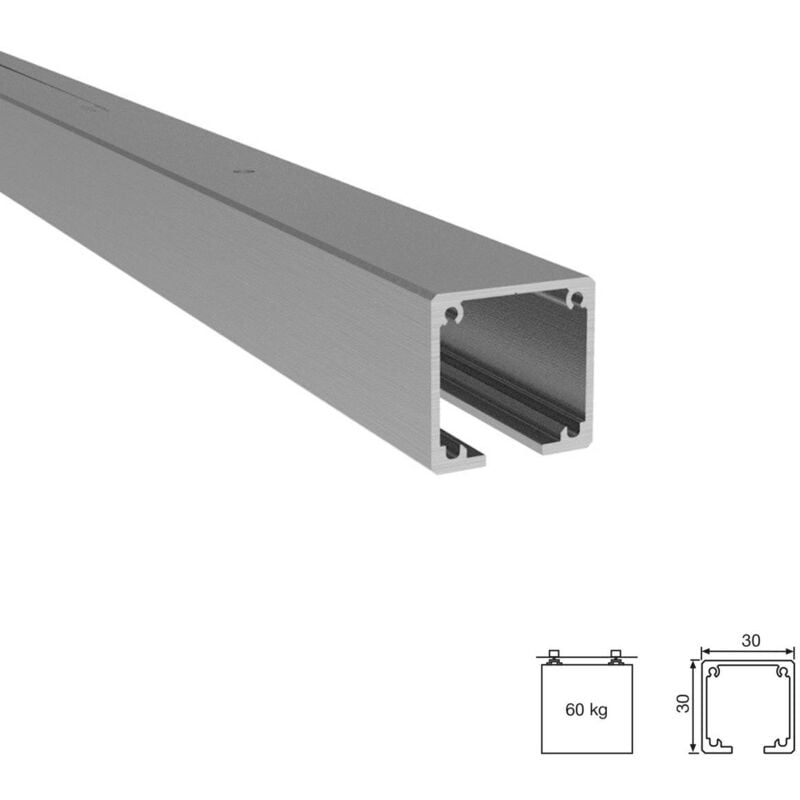 Klein Lite 60 Guide 2Mts (F8) - Guide de visualisation pour portes coulissantes Klein LITE 60