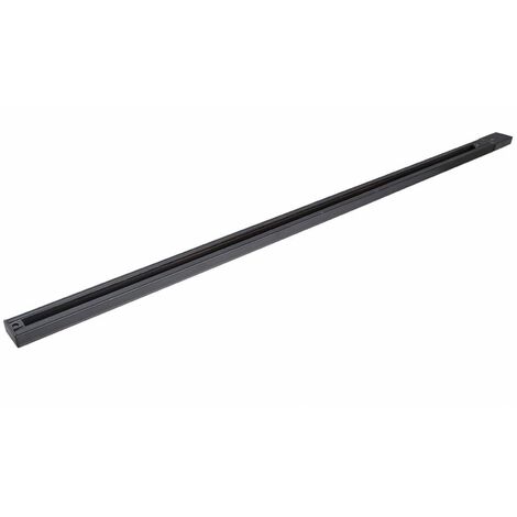 Litecraft 1 Metre Track Single Circuit Mains Ceiling Light Fitting - Black