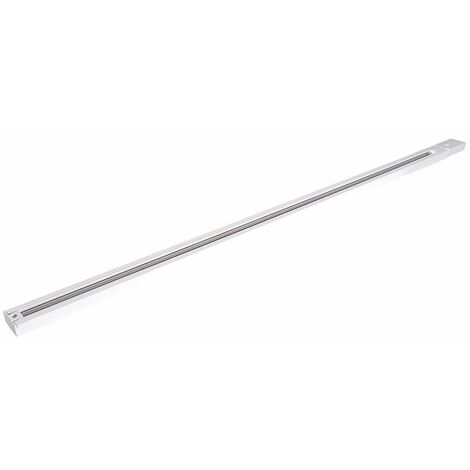 Litecraft 1 Metre Track Single Circuit Mains Ceiling Light Fitting – White