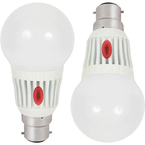 Litecraft 7W B22 Bayonet Cap Dusk Till Dawn LED Light Bulb Warm White - 2 Pack