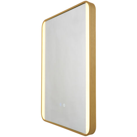 Litecraft Aiga Bathroom Mirror Light CCT LED With Sensor & Demister - Satin Brass