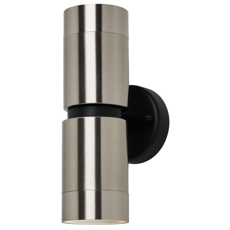 Ansa Wall Light Outdoor Up & Down IP65 Rated Fitting - Stainless Steel - Litecraft