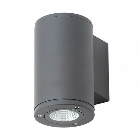 Litecraft Argo Wall Light Outdoor Up or Down LED Garden Fitting - Anthracite