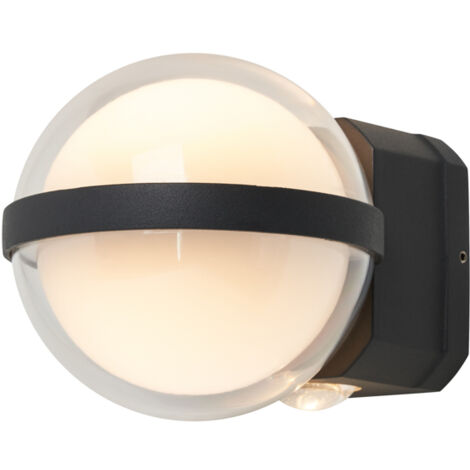 Litecraft Ascella Globe Up & Down Outdoor Wall Light 5 Watt CCT LED - Anthracite