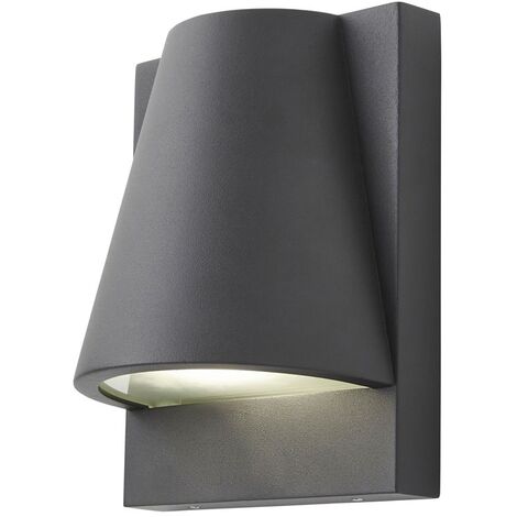 Litecraft Astrid Wall Light Outdoor IP43 Rated Garden Fitting - Anthracite