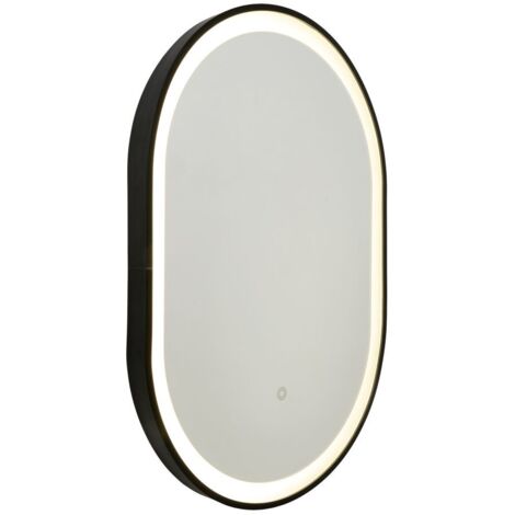 Litecraft Aves Bathroom 20W LED Mirror Light With Touch Control & Demist - Black
