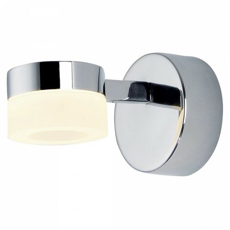 Litecraft Calore Wall Light Bathroom IP44 Rated Integrated LED - Polished Chrome