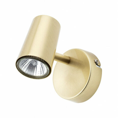 Litecraft Chobham Spotlight Adjustable Wall Ceiling Fitting - Satin Brass