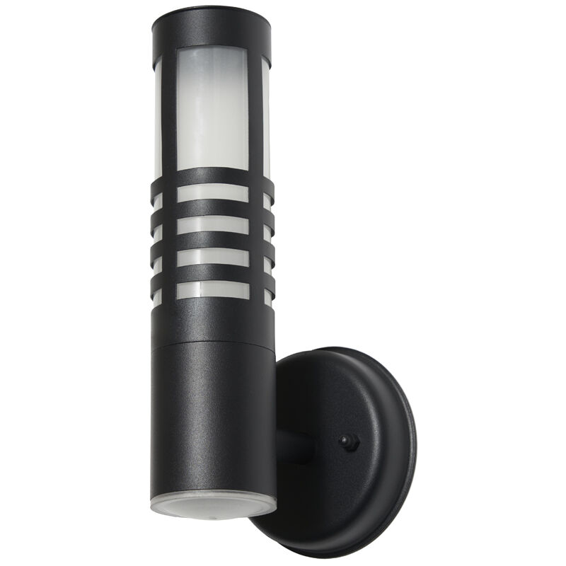 Litecraft Colt Wall Light Outdoor Slatted IP44 Rated Garden Fitting - Black