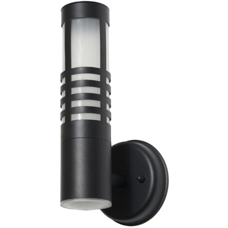 Litecraft Colt Wall Light Outdoor Slatted IP44 Rated Garden Fitting - Black