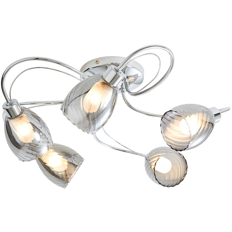 Image of Litecraft - Cora Flush Ceiling Light&hellip;