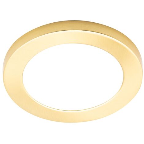 Litecraft Darly Ceiling or Wall Light Flush 12 Watt LED Fitting - Satin Brass