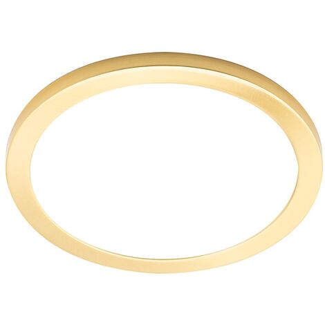 Litecraft Darly Ceiling or Wall Light Flush 24 Watt LED Fitting - Satin Brass