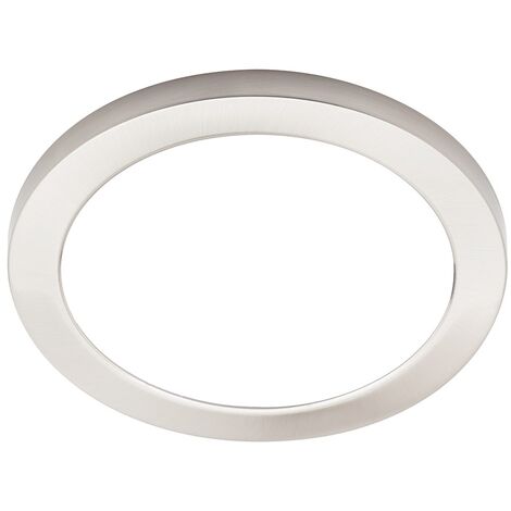 Litecraft Darly Ceiling or Wall Light Large Flush 18 Watt LED Fitting - Satin Nickel