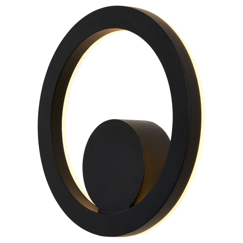 Dipa Wall Light Outdoor Circular 12W Integrated led Fitting - Black - Litecraft