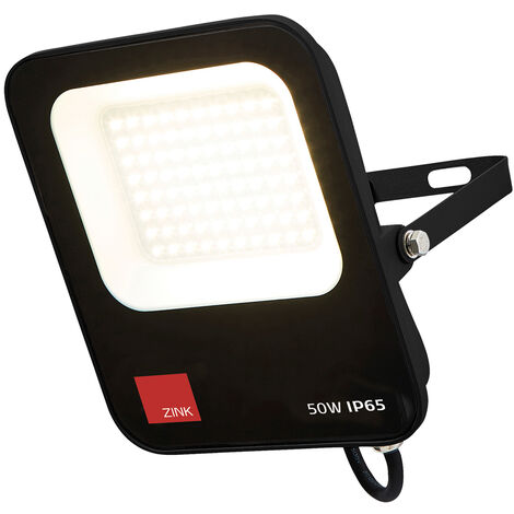 Litecraft Fechine Floodlight Outdoor IP65 Garden 50 Watt Integrated LED - Black