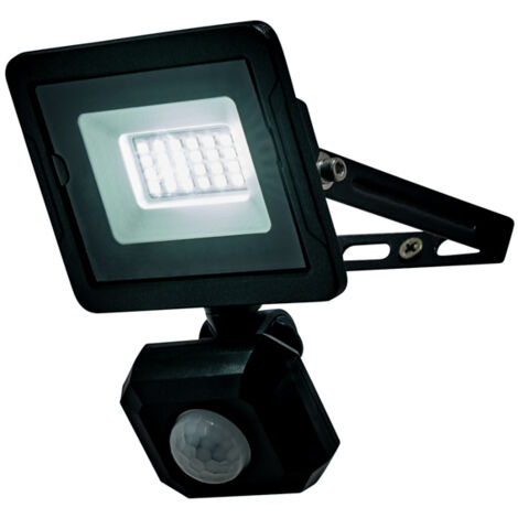 Litecraft Fergus Floodlight Outdoor 10 W LED With PIR Motion Sensor - Black